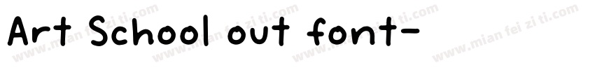Art School out font字体转换